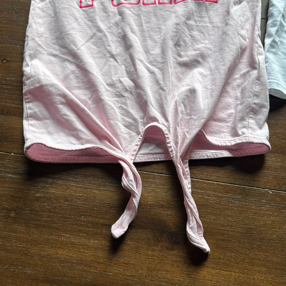 Two (2) Size S (7/8) PUMA GIRLS SHORT SLEEVED cotton tees